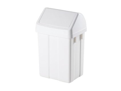 plastovy odpadkovy kos Patty s klapkou 25l bily
