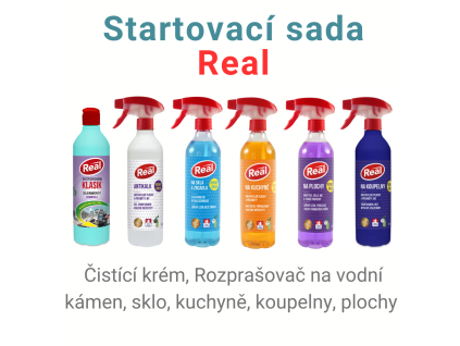 Zvýhodněná sada čistících prostředků Real 6 ks