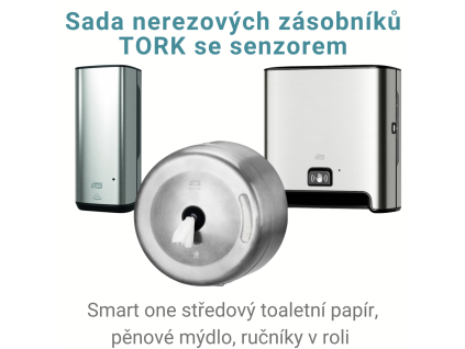 Zvýhodněná sada nerezových zásobníků TORK