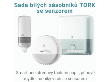 Sada bílých zásobníků TORK 1