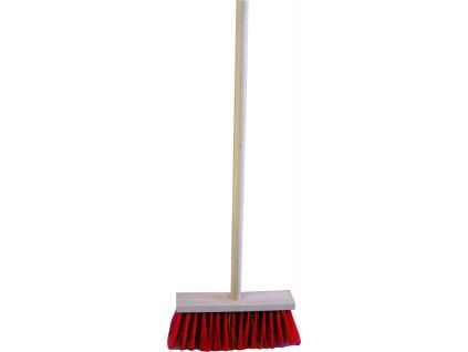 Smetak dreveny prumyslovy 25cm s nasadou 120cm J