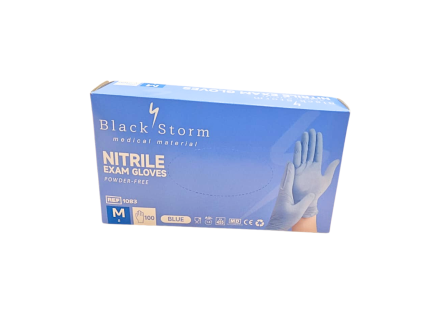 nitril vel. M black storm modre