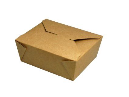 1004 krabicka fast food 215x160x63cm kraft hneda