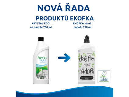 KRYSTAL na nádobí ECO 750ML nově pod 4.001687 Ekofka