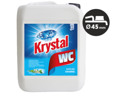 KRYSTAL WC kyselý na keramiku, modrý 5l
