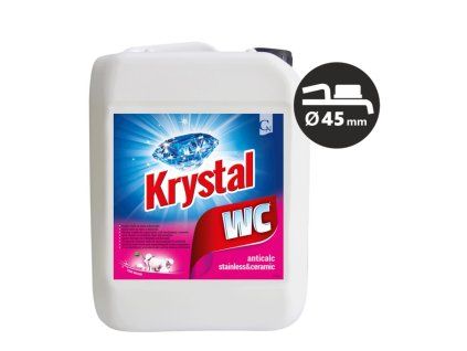 Krystal WC kysely na keramiku s ochranou ruzovy