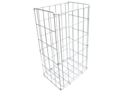 Drateny kovovy kos bily K20 ,VxsxH 540x340x260 mm