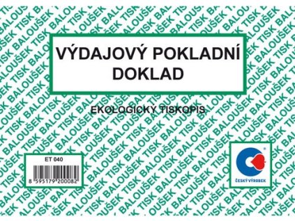 vydajovy pokladni doklad