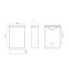 Odpadkovy kos zavesny 5l matt 105115955 parametry